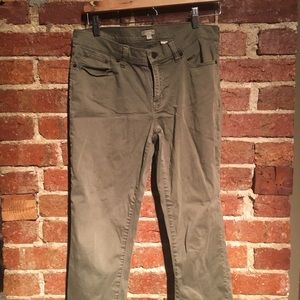 J crew bottle green stretch pants